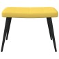 Relaxsessel mit Hocker Senfgelb Stoff Relaxsessel mit Hocker Senfgelb Stoff