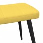 Relaxsessel mit Hocker Senfgelb Stoff Relaxsessel mit Hocker Senfgelb Stoff