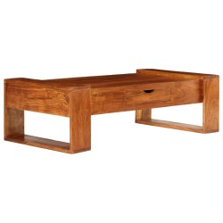 vidaXL Couchtisch Massivholz Akazie 100x50x30 cm Braun