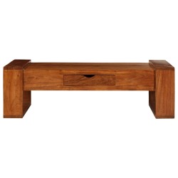 vidaXL Couchtisch Massivholz Akazie 100x50x30 cm Braun