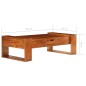 vidaXL Couchtisch Massivholz Akazie 100x50x30 cm Braun vidaXL Couchtisch Massivholz Akazie 100x50x30 cm Braun