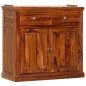vidaXL Vitrinenschrank Massivholz 100 x 40 x 200 cm vidaXL Vitrinenschrank Massivholz 100 x 40 x 200 cm