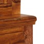 vidaXL Vitrinenschrank Massivholz 100 x 40 x 200 cm vidaXL Vitrinenschrank Massivholz 100 x 40 x 200 cm