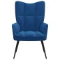 vidaXL Relaxsessel Blau Samt vidaXL Relaxsessel Blau Samt