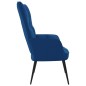 vidaXL Relaxsessel Blau Samt vidaXL Relaxsessel Blau Samt