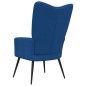 vidaXL Relaxsessel Blau Samt vidaXL Relaxsessel Blau Samt