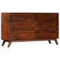 vidaXL Schubladenschrank Braun 140 x 40 x 80 cm Massives Mangoholz vidaXL Schubladenschrank Braun 140 x 40 x 80 cm Massives Mangoholz