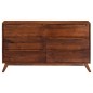vidaXL Schubladenschrank Braun 140 x 40 x 80 cm Massives Mangoholz vidaXL Schubladenschrank Braun 140 x 40 x 80 cm Massives Mangoholz
