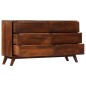 vidaXL Schubladenschrank Braun 140 x 40 x 80 cm Massives Mangoholz vidaXL Schubladenschrank Braun 140 x 40 x 80 cm Massives Mangoholz