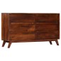 vidaXL Schubladenschrank Braun 140 x 40 x 80 cm Massives Mangoholz vidaXL Schubladenschrank Braun 140 x 40 x 80 cm Massives Mangoholz