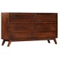 vidaXL Schubladenschrank Braun 140 x 40 x 80 cm Massives Mangoholz vidaXL Schubladenschrank Braun 140 x 40 x 80 cm Massives Mangoholz