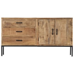 vidaXL Sideboard 140x35x75 cm Massivholz Mango