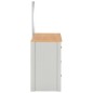 vidaXL Schminktisch mit Spiegel und Hocker Grau 104x45x131 cm vidaXL Schminktisch mit Spiegel und Hocker Grau 104x45x131 cm