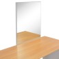 vidaXL Schminktisch mit Spiegel und Hocker Grau 104x45x131 cm vidaXL Schminktisch mit Spiegel und Hocker Grau 104x45x131 cm