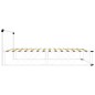 vidaXL Bettgestell Weiß Metall 100×200 cm vidaXL Bettgestell Weiß Metall 100×200 cm