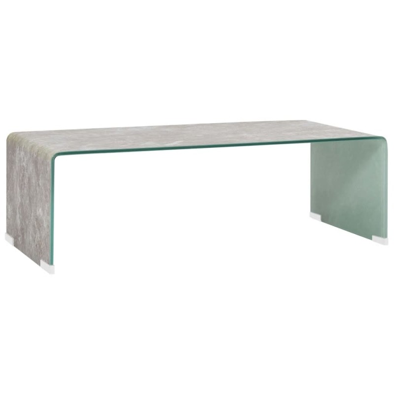 vidaXL Couchtisch Braun Marmor-Optik 98x45x31 cm Hartglas vidaXL Couchtisch Braun Marmor-Optik 98x45x31 cm Hartglas