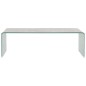 vidaXL Couchtisch Braun Marmor-Optik 98x45x31 cm Hartglas vidaXL Couchtisch Braun Marmor-Optik 98x45x31 cm Hartglas
