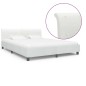 vidaXL Bettgestell Weiß Kunstleder 180×200 cm vidaXL Bettgestell Weiß Kunstleder 180×200 cm