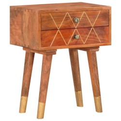 vidaXL Nachttisch 43×30×58 cm Massivholz Mango 