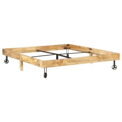 vidaXL Massivholzbett Mango 160x200 cm