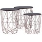 vidaXL Couchtische 3 Stk. Kupferfarben vidaXL Couchtische 3 Stk. Kupferfarben