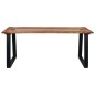 vidaXL Esstisch 180 x 90 x 75 cm Massivholz Akazie und Glas vidaXL Esstisch 180 x 90 x 75 cm Massivholz Akazie und Glas