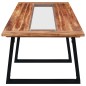 vidaXL Esstisch 180 x 90 x 75 cm Massivholz Akazie und Glas vidaXL Esstisch 180 x 90 x 75 cm Massivholz Akazie und Glas