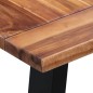 vidaXL Esstisch 180 x 90 x 75 cm Massivholz Akazie und Glas vidaXL Esstisch 180 x 90 x 75 cm Massivholz Akazie und Glas
