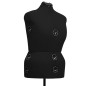 vidaXL Schneiderpuppe Verstellbar Weiblich Schwarz L Größe 44-50 vidaXL Schneiderpuppe Verstellbar Weiblich Schwarz L Größe 44-50