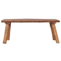 vidaXL Gartenbank 120 cm Massivholz Teak