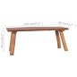 vidaXL Gartenbank 120 cm Massivholz Teak vidaXL Gartenbank 120 cm Massivholz Teak