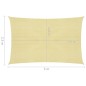 vidaXL Sonnensegel 160 g/m² Beige 2,5x3 m HDPE vidaXL Sonnensegel 160 g/m² Beige 2,5x3 m HDPE