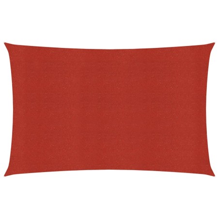 vidaXL Sonnensegel 160 g/m² Rot 3,5x5 m HDPE