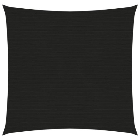 vidaXL Sonnensegel 160 g/m² Schwarz 3x3 m HDPE