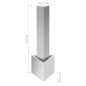vidaXL Gartenbrunnen Silbern 37,7x32,6x110 cm Edelstahl vidaXL Gartenbrunnen Silbern 37,7x32,6x110 cm Edelstahl