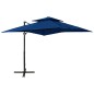 vidaXL Ampelschirm mit Lüftung 250x250 cm Azurblau vidaXL Ampelschirm mit Lüftung 250x250 cm Azurblau