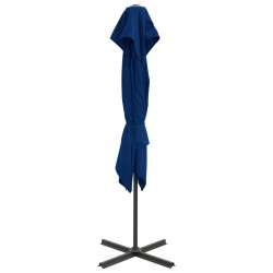 vidaXL Ampelschirm mit Lüftung 250x250 cm Azurblau