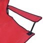 vidaXL Campingstuhl 2-Sitzer Klappbar Stahl und Stoff Rot vidaXL Campingstuhl 2-Sitzer Klappbar Stahl und Stoff Rot