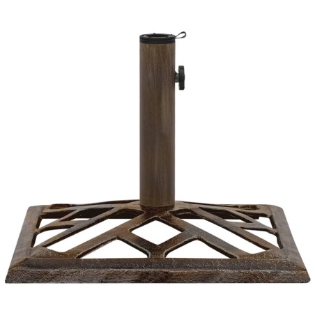 vidaXL Sonnenschirmständer Bronzen 44x44x31 cm Gusseisen