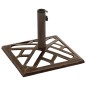vidaXL Sonnenschirmständer Bronzen 44x44x31 cm Gusseisen