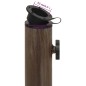 vidaXL Sonnenschirmständer Bronzen 44x44x31 cm Gusseisen