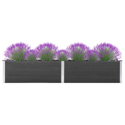 vidaXL Garten-Hochbeet 200x50x54 cm WPC Grau