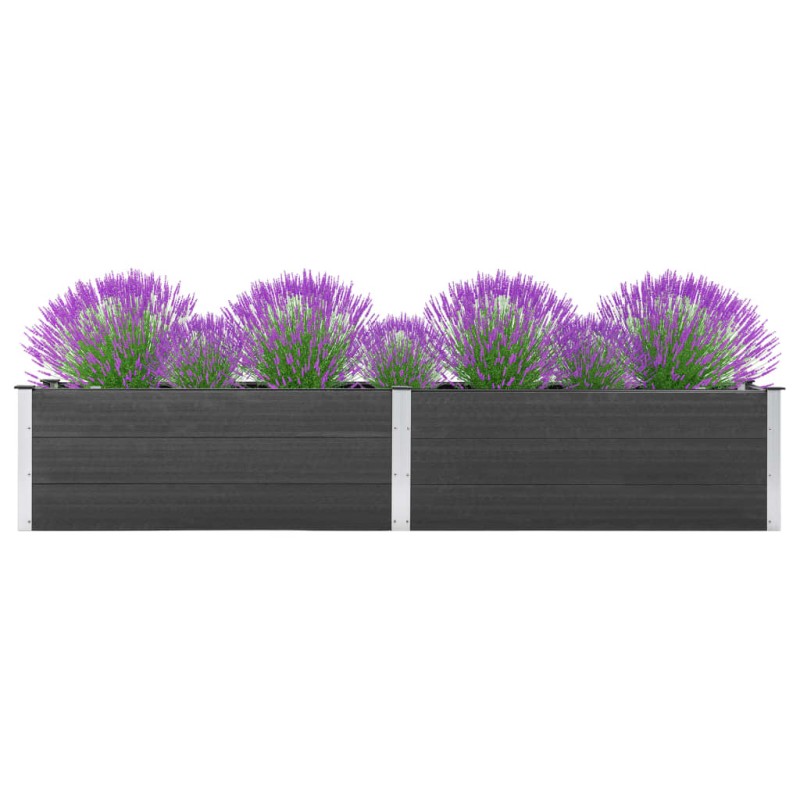 vidaXL Garten-Hochbeet 200x50x54 cm WPC Grau vidaXL Garten-Hochbeet 200x50x54 cm WPC Grau