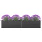 vidaXL Garten-Hochbeet 200x50x54 cm WPC Grau vidaXL Garten-Hochbeet 200x50x54 cm WPC Grau