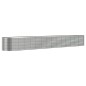 vidaXL Hochbeet Pulverbeschichteter Stahl 620x80x68 cm Silbern vidaXL Hochbeet Pulverbeschichteter Stahl 620x80x68 cm Silbern