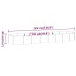 vidaXL Hochbeet Pulverbeschichteter Stahl 322x100x36 cm Anthrazit vidaXL Hochbeet Pulverbeschichteter Stahl 322x100x36 cm Anthrazit