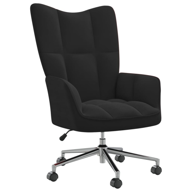 vidaXL Relaxsessel Schwarz Samt vidaXL Relaxsessel Schwarz Samt