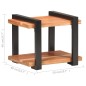 vidaXL Nachttisch 50x40x40 cm Akazie Massivholz vidaXL Nachttisch 50x40x40 cm Akazie Massivholz