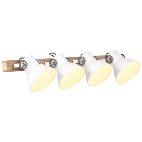 vidaXL Wandlampe Industriestil Weiß 90x25 cm E27