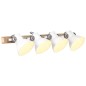 vidaXL Wandlampe Industriestil Weiß 90x25 cm E27 vidaXL Wandlampe Industriestil Weiß 90x25 cm E27